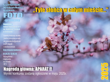 Konkurs fotograficzny - termin do 12 maja