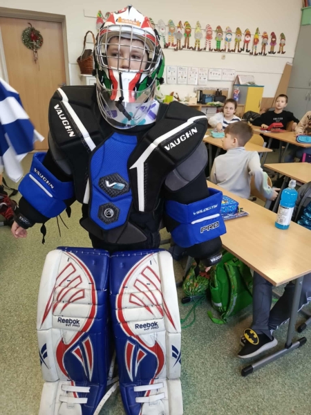  Spotkanie z młodą zawodniczką hokeja na lodzie w ramach doradztwa zawodowego