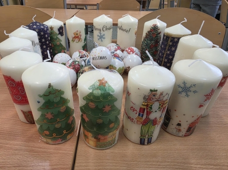 Świąteczny decoupage